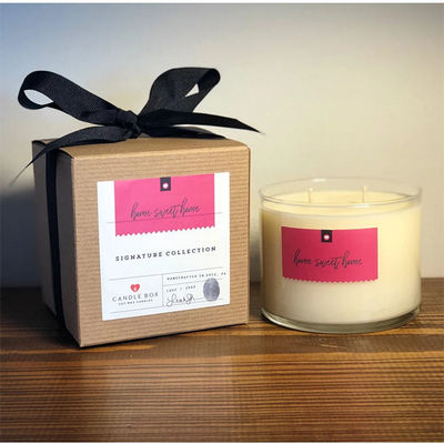 Custom Private Brand Foldable Color Printing Cardboard Box for Candle