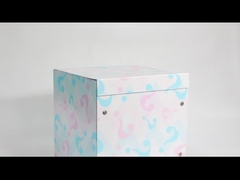 Роскошная большая цветовая печатная кнопка магнитная складная подарочная коробка