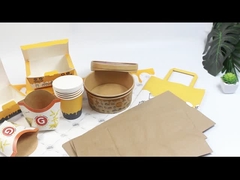 Специальный гамбургер жареное курица и чипсы бумажная коробка для еды